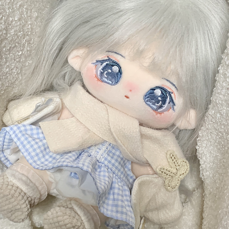 아이돌 여자 옷 인형 의상 SET 솜깅이 백설 가발 솜인형 몸체 무속성 20cm : 인형 옷 가게