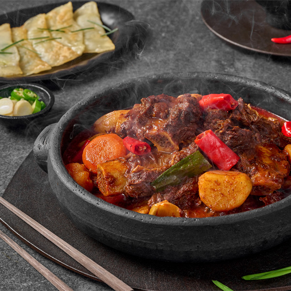 대왕 소갈비찜 1.2kg 1팩/2팩 간장맛(순한맛)/매운맛 : 효성농산
