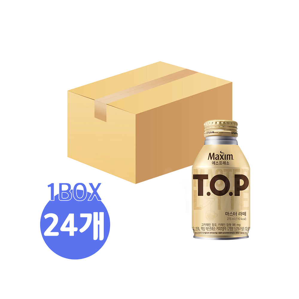 [동서식품] 맥심 티오피 TOP 마스터 라떼 275ml X 24개 : 메카 몰