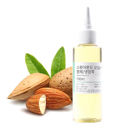 스윗아몬드 오일(Sweet Almond Oil) - 정제 / 냉압착 1L : 케이크솝 스토어