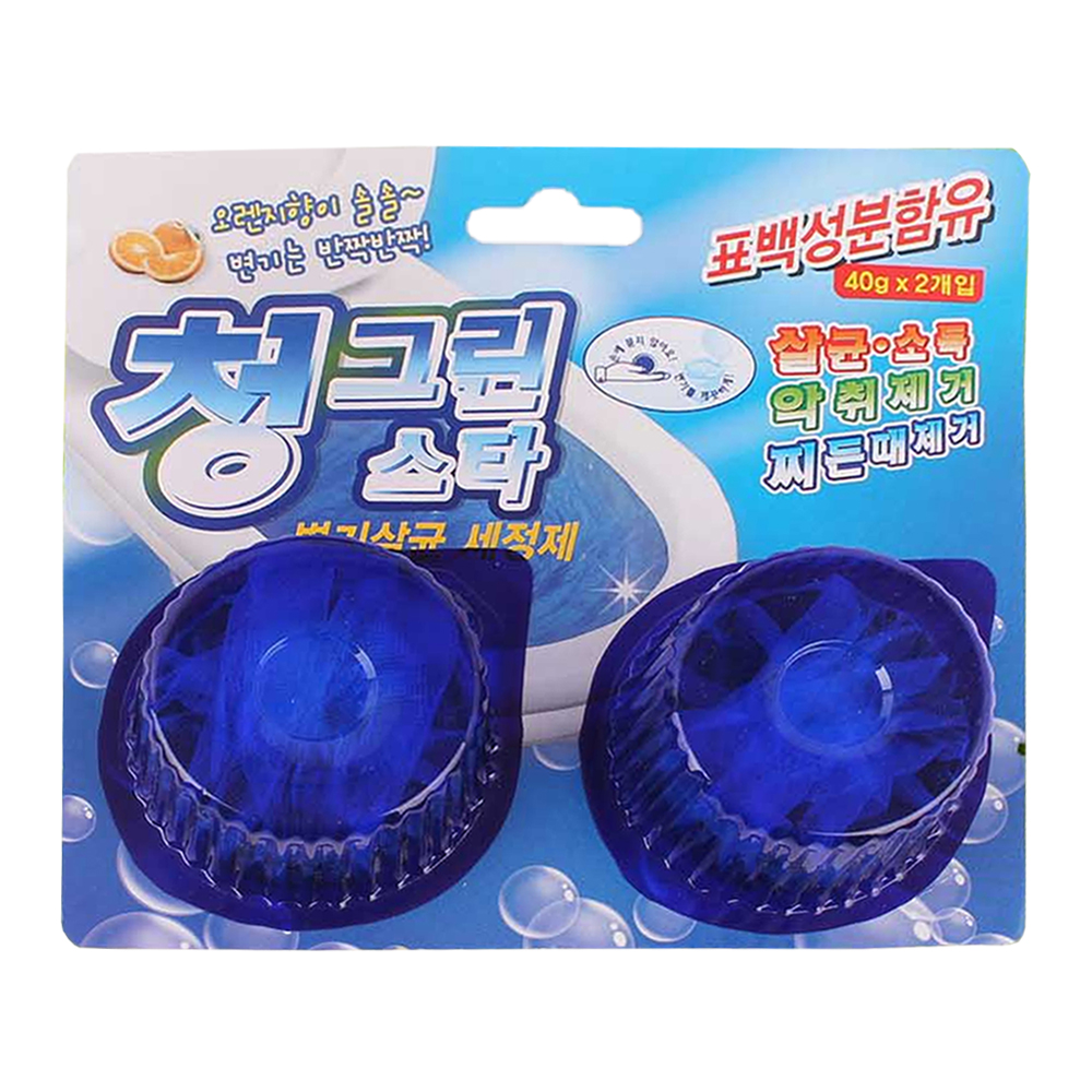 청크린 스타 변기살균 40g 2개입 세정제 살균 악취 찌든때 : 지그재그 쇼핑몰