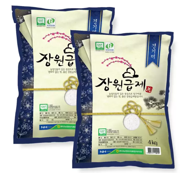 팽성농협 장원급제 쌀 4kg x 2 : 다정다감다