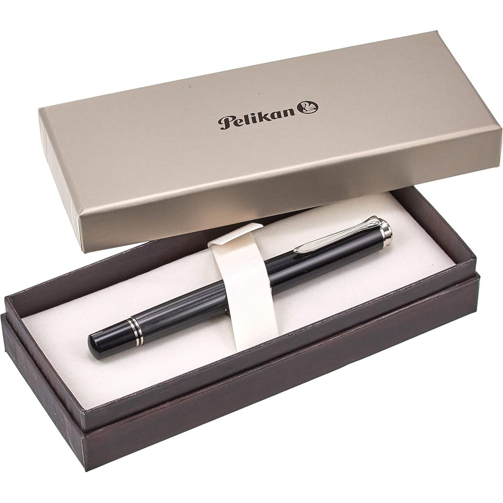 펠리칸 Pelikan M805 스트레제만 만년필 블랙 그레이 중간촉 M 고급 : Letsggomi