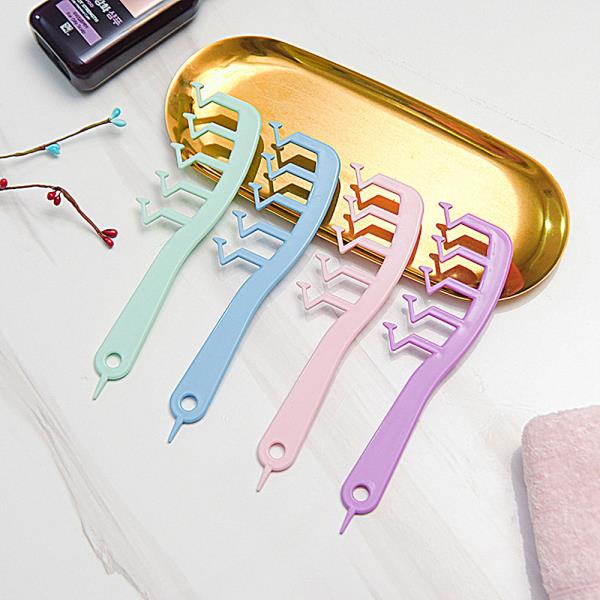헤어빗 헤어 빗 Z 모양 엉킴 프로  루트 탑 스타일링 도구 스트레이트 닝 와이드 이빨 : 숙마트