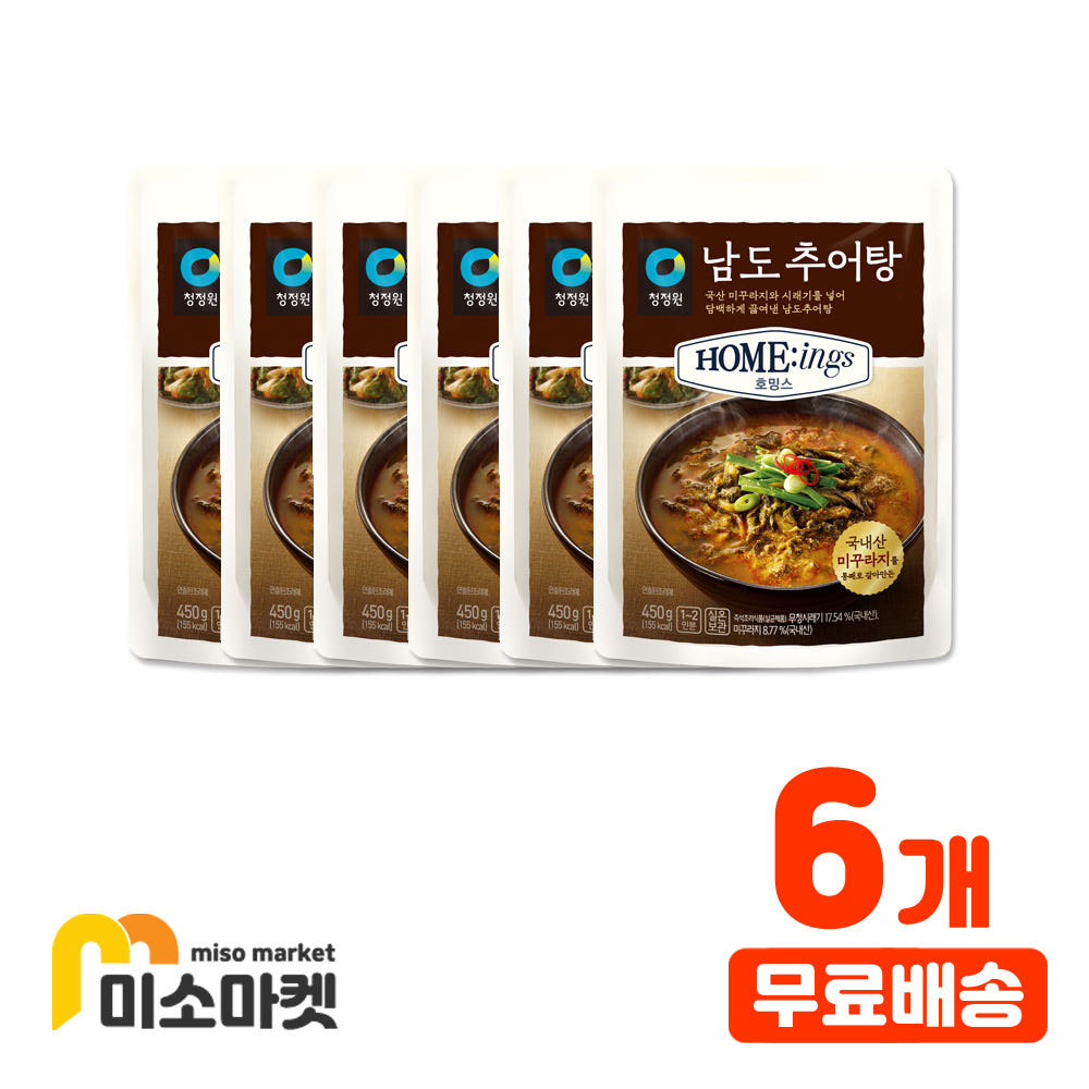 대상 청정원 추어탕 450g x 6개,무료배송,미소마켓 : 주식회사 베버리지킹