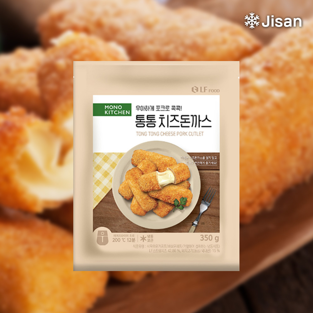 등심 스트링치즈 돌돌감싼 모노키친 통통 치즈돈까스 350g X 9팩 : 지완푸드