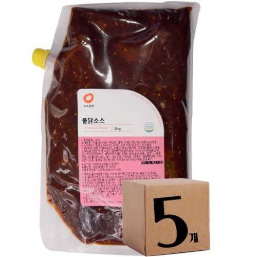 푸드공방 소스공방 불닭 소스 (2Kg 5개) : 한미 상회