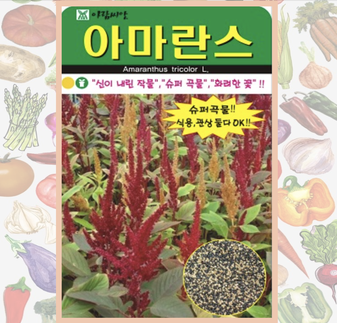 아마란스씨앗 4000립 슈퍼푸드 꽃씨 종자 아람종묘 : 농업회사법인 사천원예농업