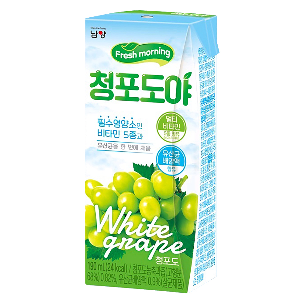 남양 사과야 청포도야 190ml 혼합 24팩 주스 드링크 팩음료 팩음료수 과수원 : 커피몰