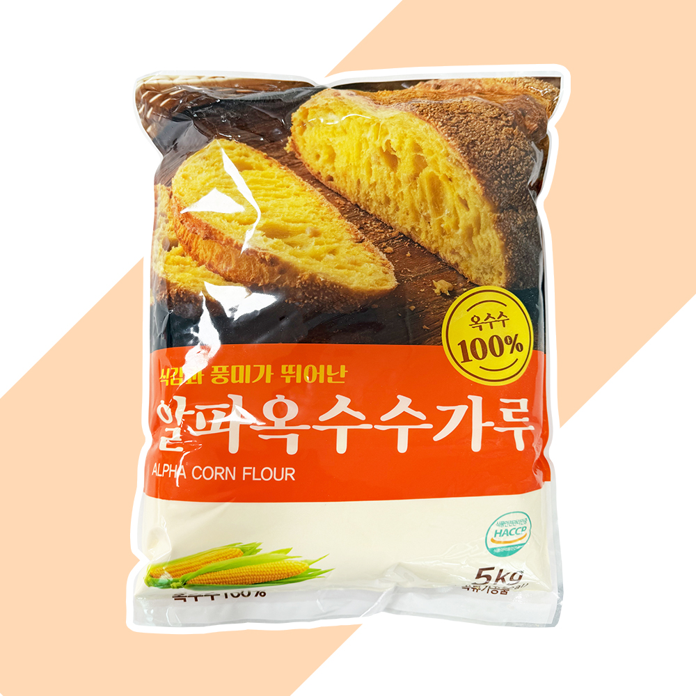 [에이치에이유통] 알파 옥수수가루 5kg 옥수수분말 대용량 : 에이치에이유통