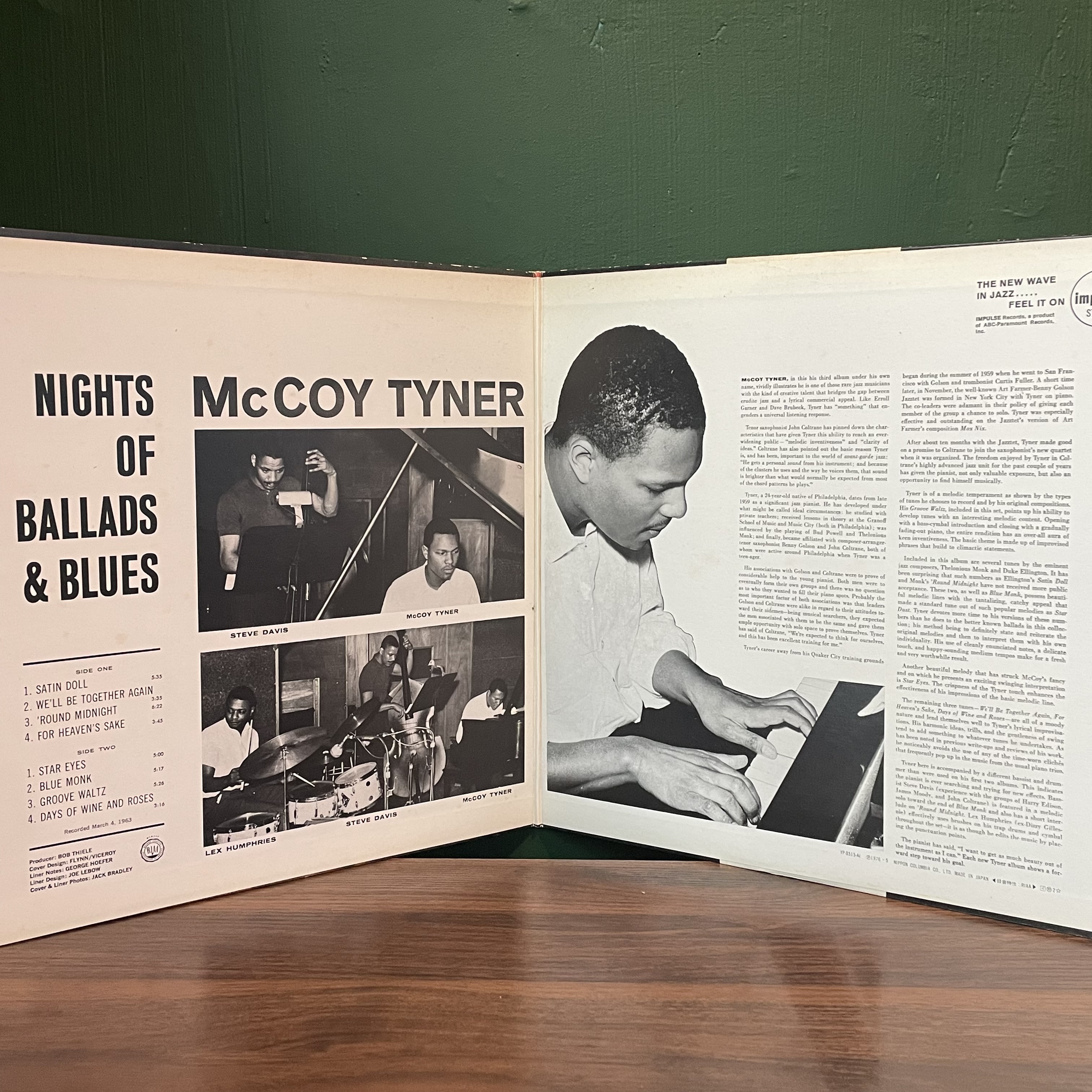 McCoy Tyner - Nights Of Ballads & Blues LP : 구덕레코즈