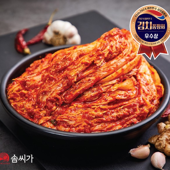 솜씨가 강원도 영월 고랭지 배추 신토불이 모든재료 국내산 포기김치 5kg : 식품전문푸드샵