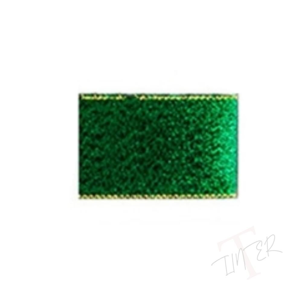 LU 슈퍼금사리본 12mm 18yd 초록 만들기 데코 반짝이리본끈 반짝이끈 : 럭키인터내셔널