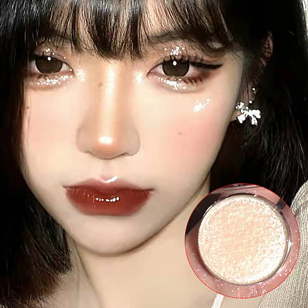 글리터 파우더 어스 컬러 지속되는 단색 아이섀도우 팔레트 아이 메이크업 아이 섀도우 진주 번짐 방지 섬세하고 부드러운 1 개 : 에이스-마켓