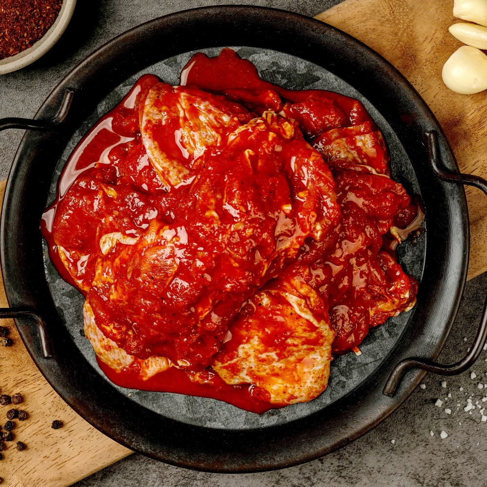 춘전닭갈비 춘천 간장 양념 닭갈비 국내산 닭다리살 닭갈비밀키트 숯불 캠핑음식 1kg : 영희네식탁