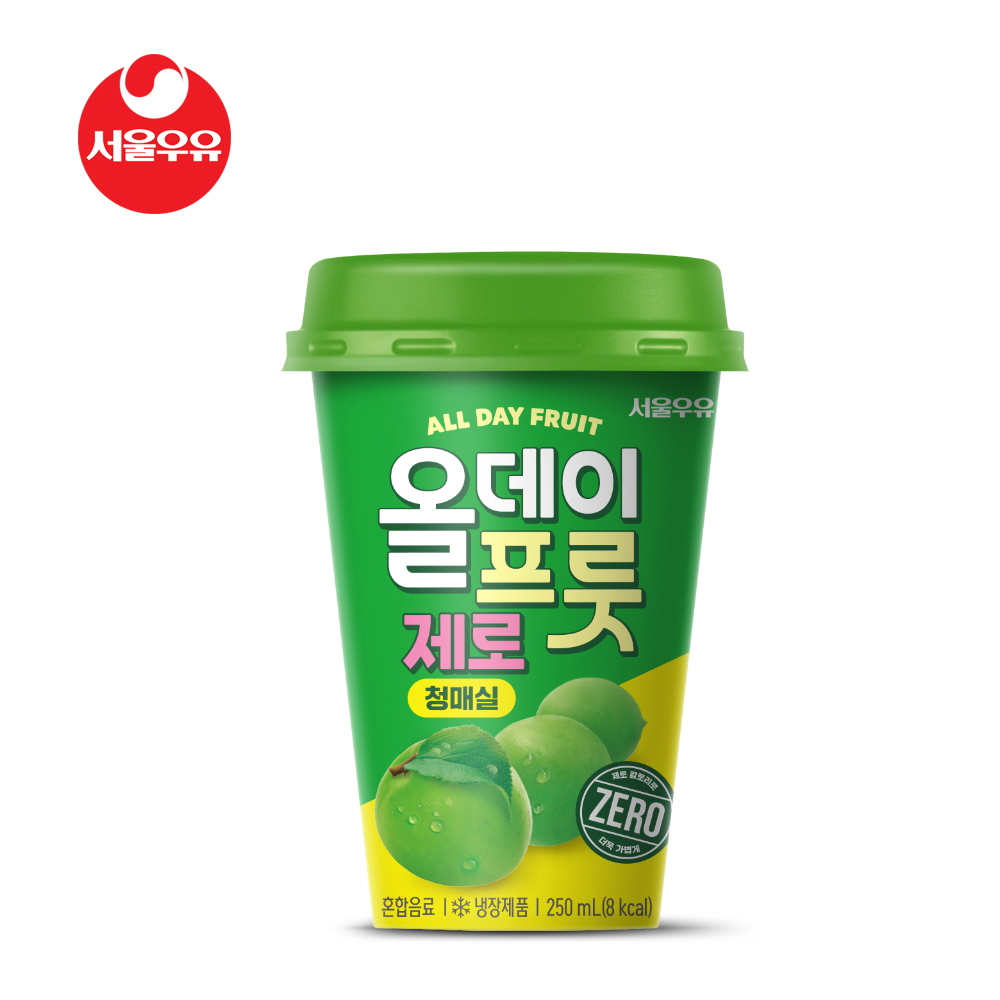 올데이프룻 청매실 제로 250mL x 10개입 과즙에이드 청량함 상큼한과일 과일주스 : 우유드림