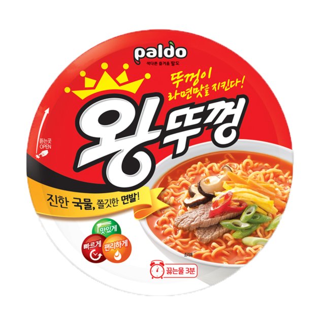 팔도 왕뚜껑컵 110g 18개입 박스 회사 탕비실 사무실간식 단체구매 : 데일리바이비