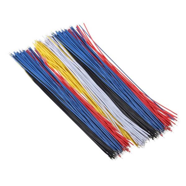 구리 전선 더블 헤드 PCB 납땜 케이블 브레드보드 플라이 점퍼 와이어 주석 도체 5 색 20cm 26AWG 세트 당 100 개 : 글로벌바이어-