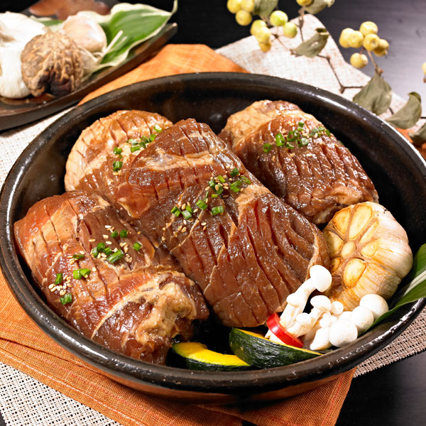 숯불 돼지갈비양념 왕구이 1.2kg 2개입 양념구이 캠핑요리 목살구이 : 일우축산