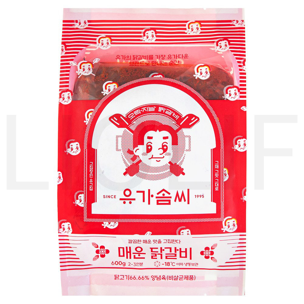 유가솜씨 매운 닭갈비 (냉동) 600g 1개 : SUPER SALE