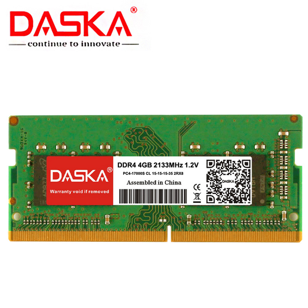 DASKA DDR4 램 메모리, 노트북 메모리 지원 4GB, 2133MHz, 2400 MHz : 글로리24