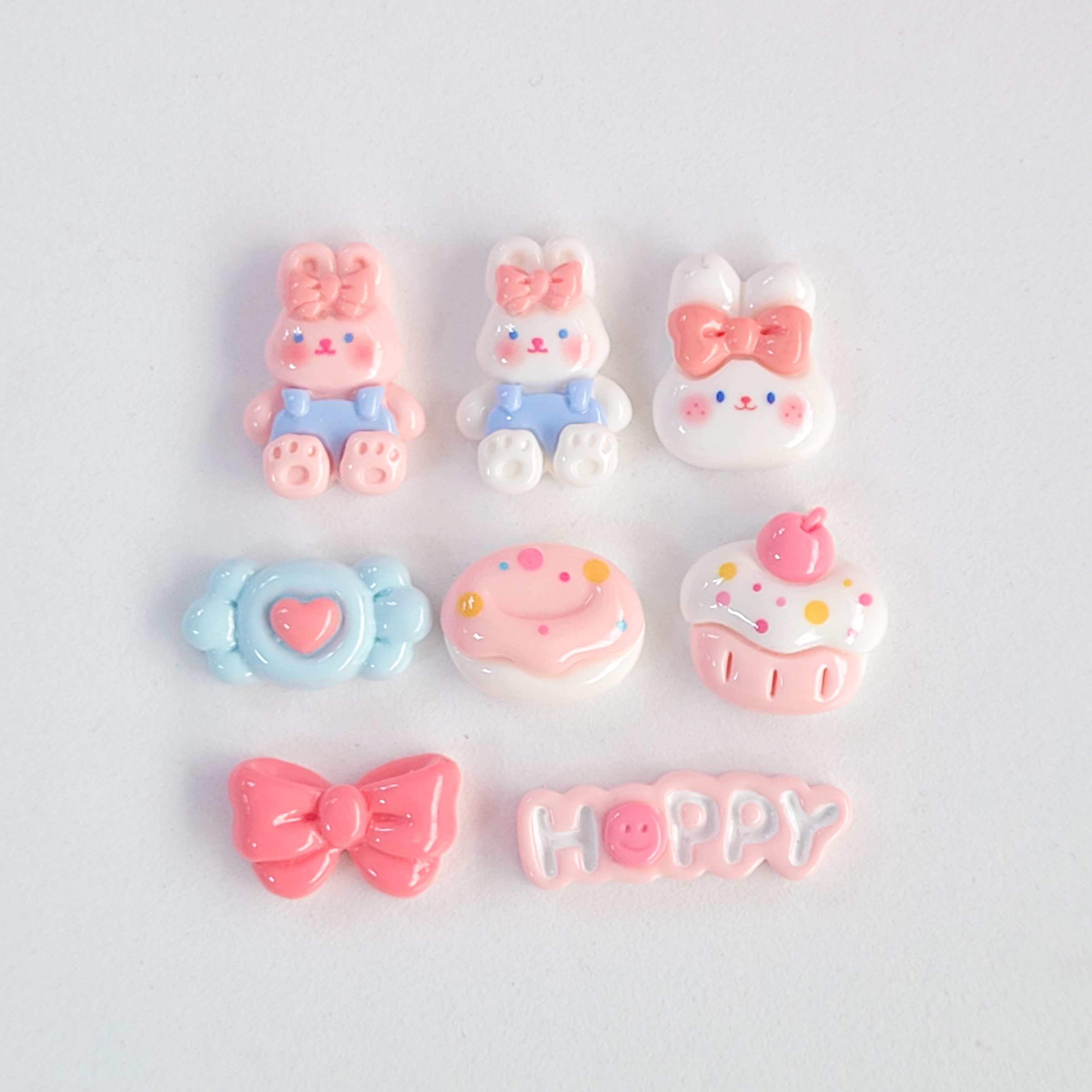 크림 래빗 데코덴 파츠 미니어처 슬라임 레진 아트 DIY 탑꾸 탑로더 꾸미기 : 러브마이띵스