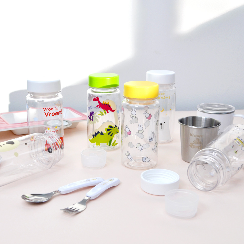 유아컵 어린이 아기 캐릭터 양치컵 유치원 자기주도 음료 물컵 베어 스텐 이중컵 160ml : 씨에스동양상사