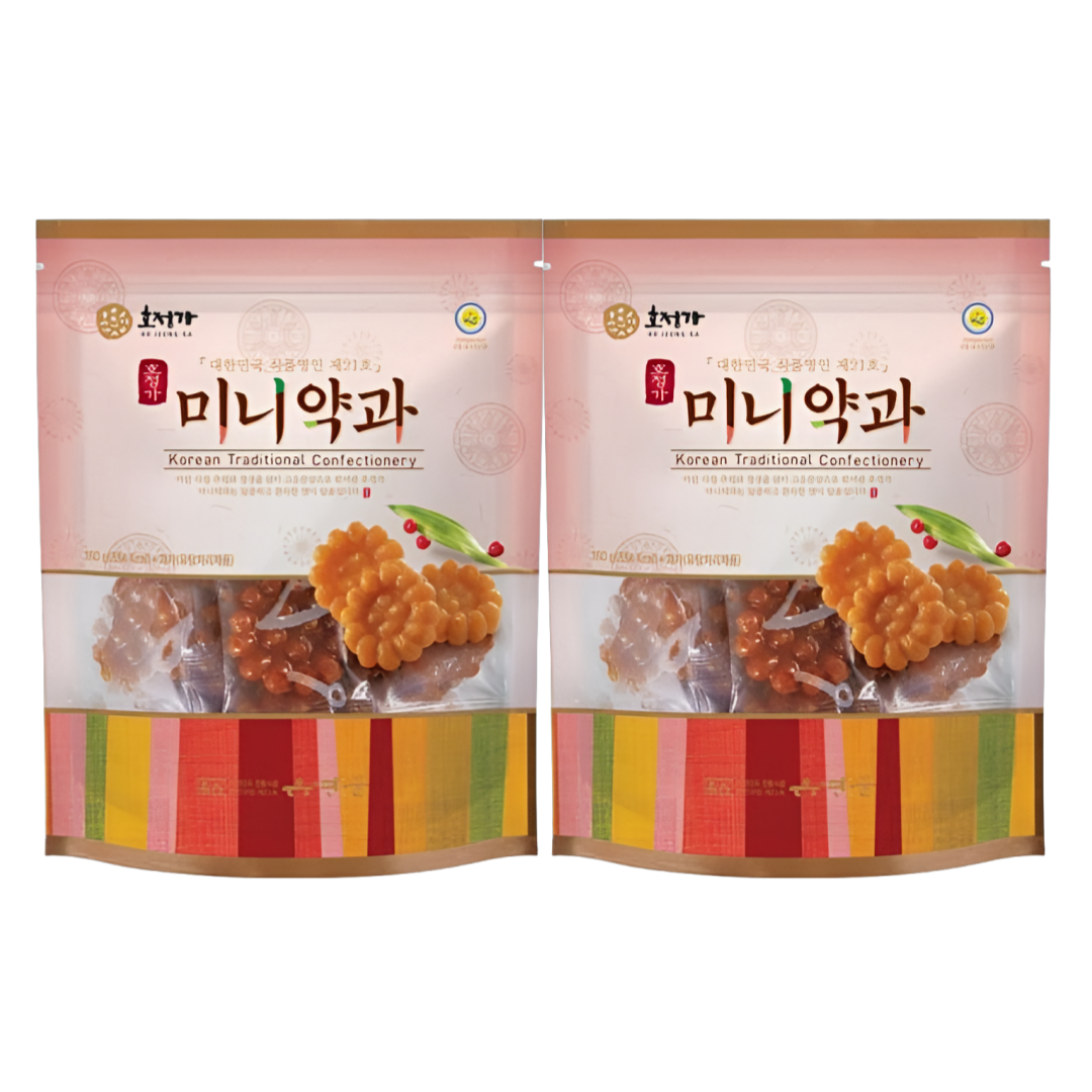 미니약과 호정가 강정 꿀 조청 전통과자 180g 2개 : 패턴코리아