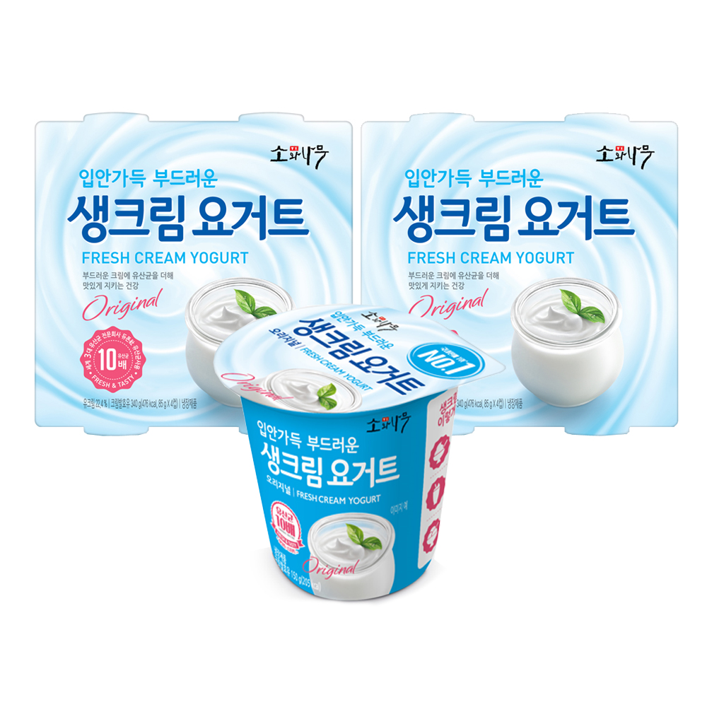 동원 소와나무 생크림요거트150g 8개 : WS푸드마켓