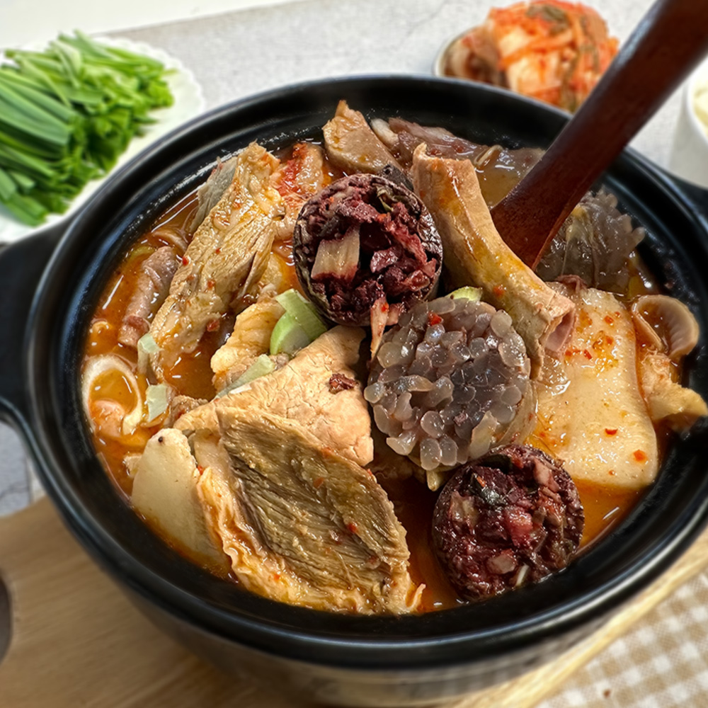 [당일조리] 50년전통 6시내고향 소개된 맛집 3대째 본가서산순대 얼큰이국밥 800g : 장바요