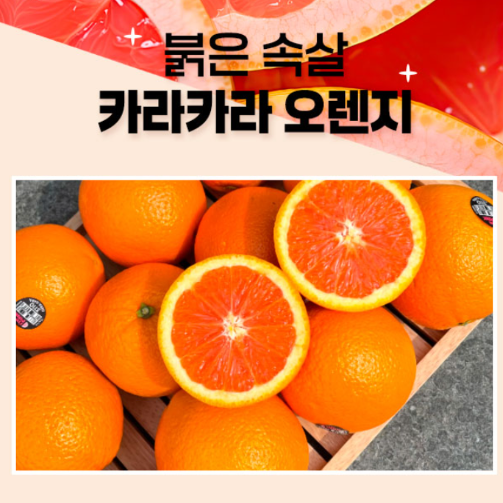 오렌지 카라카라 자몽오렌지 빨간오렌지 달콤한 쌉싸름 붉은색 : 산월애팜