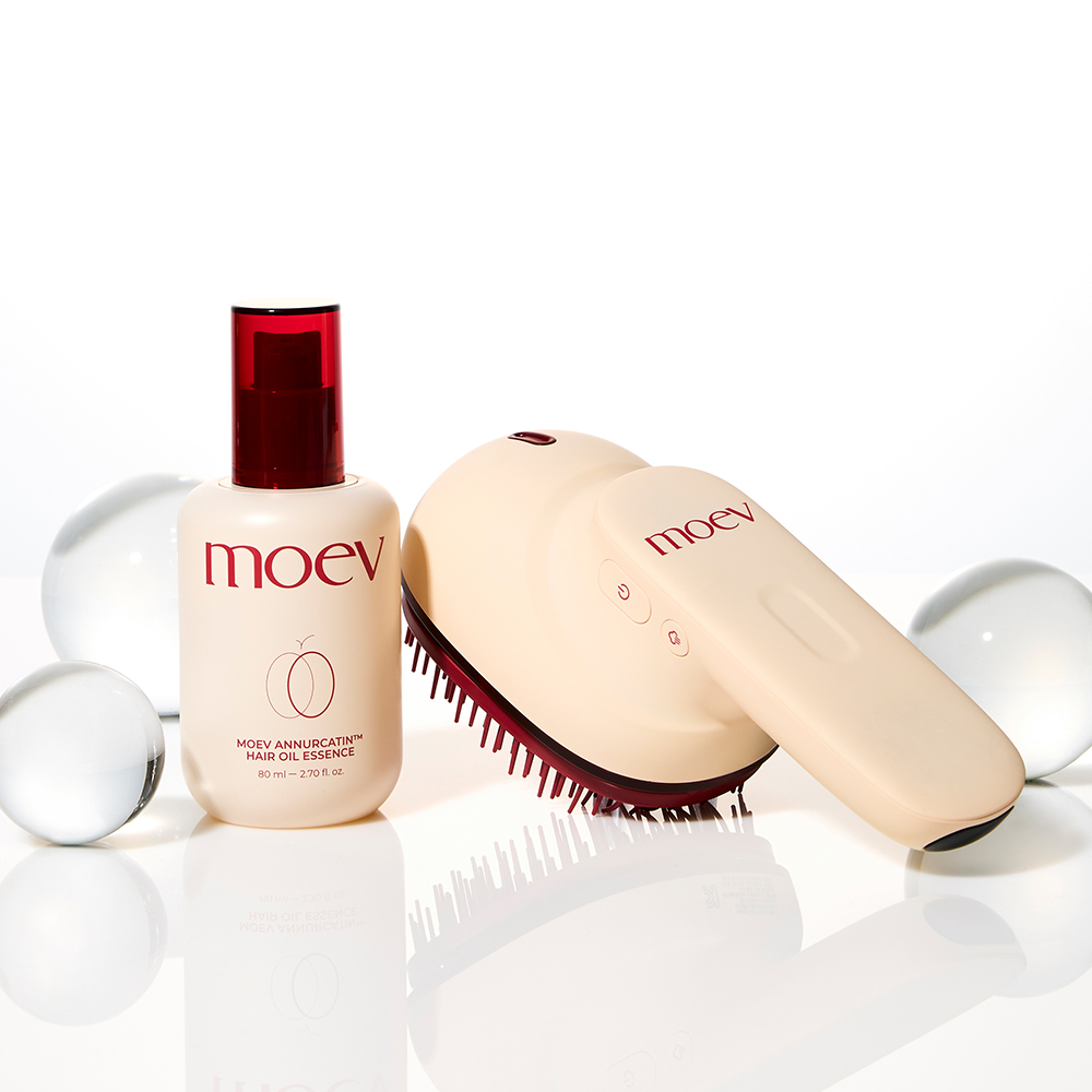 MOEV 모에브 아누카틴 헤어 스티머 프로 두피마사지기 하트페어링 제연 지민 : moev