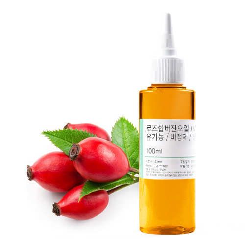 로즈힙 버진 오일(Virgin Rosehip Oil) - 유기농 / 비정제 / 냉압착 30ml : 케이크솝 스토어