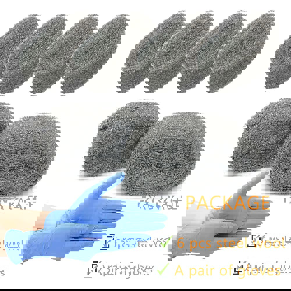스틸 울 필 패브릭 DIY 키트, 와이어 울 하드웨어 천, 갭 차단기, 정원, 집, 6팩 x 10피트의 통풍구에서 쥐를 멀리하세요 : 시구왕신
