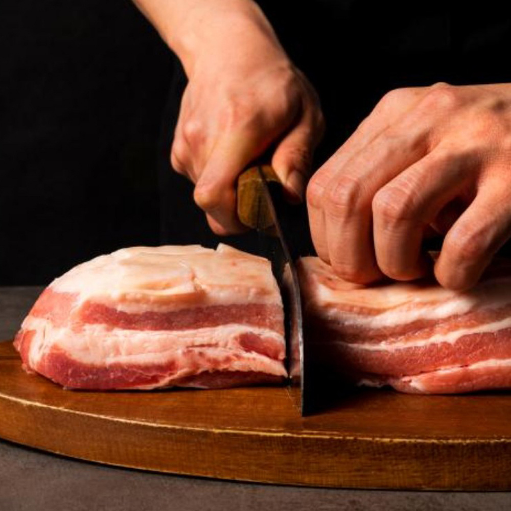 냉동 대패 삼겹살 1kg 수육 냉삼겹 수입산 돼지고기 숯불 옛날 통삼겹살 : 이펠