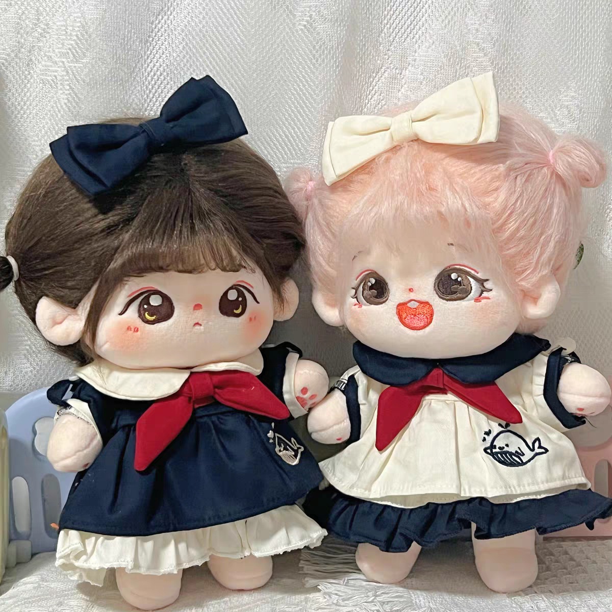 무배 20cm 솜인형옷 고래 원피스 4종세트 : 모카돌