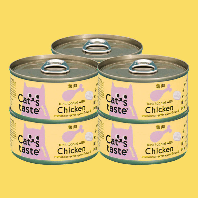 캣츠테이스트 캔 고양이 간식 치킨 그레이비, 85g, 6개 : 전국구고양이