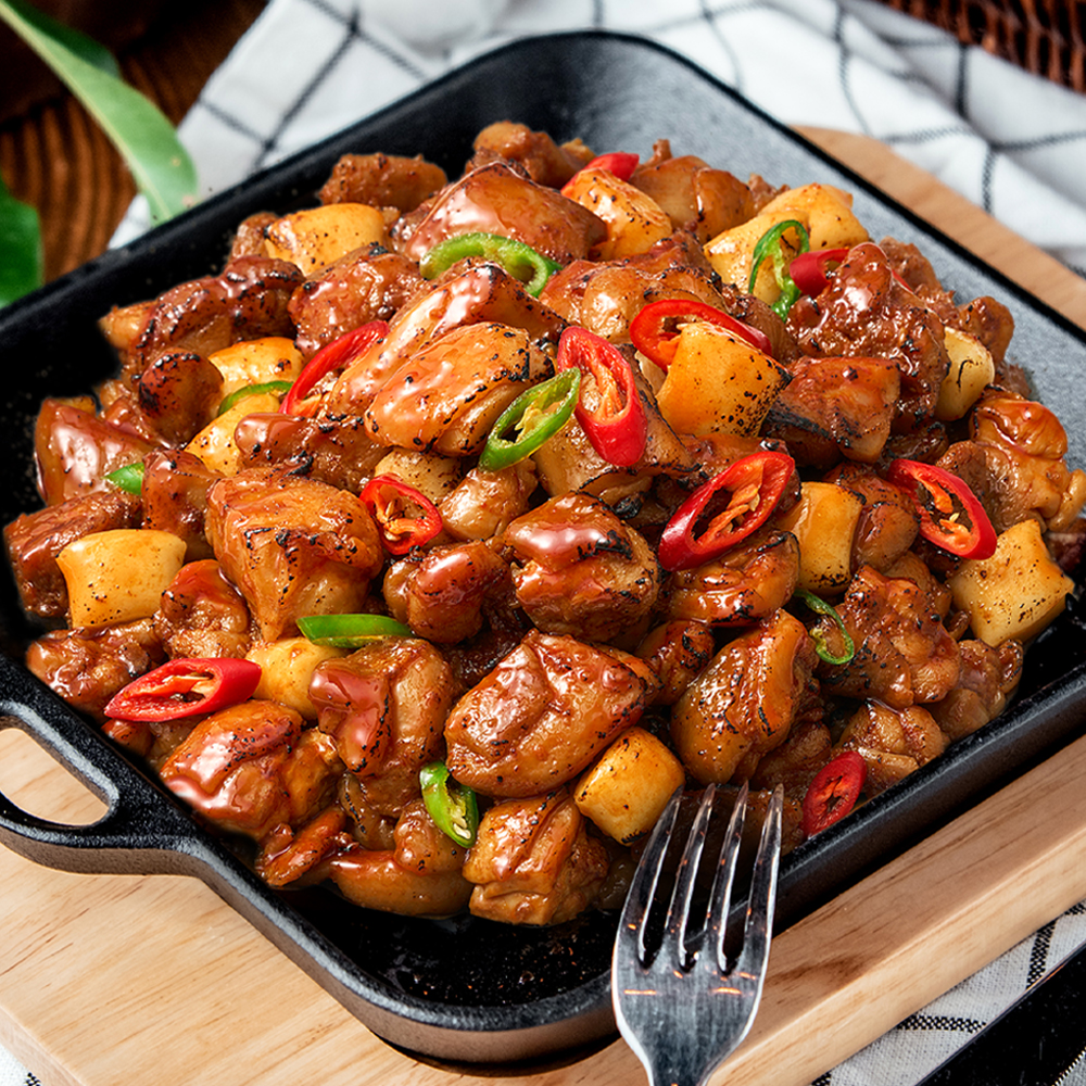 델리퀸 국내산 숯불 양념 바베큐 닭다리살 지코바 캠핑 치밥 치킨 500g, 1개 : 델리퀸몰