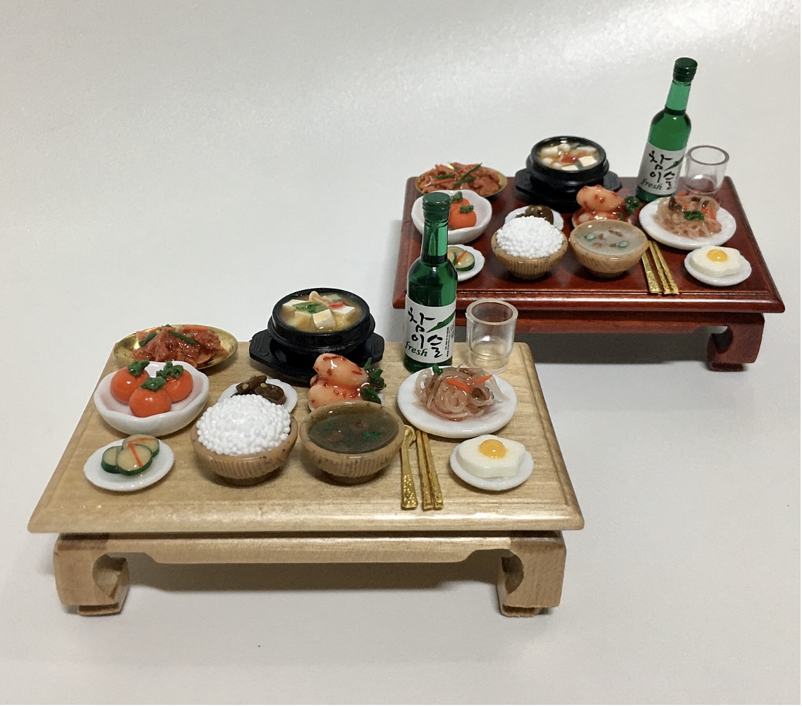 미니어쳐 우리집밥상세트 납골당 미니어쳐밥상 미니어쳐제사상 : 미니제작소