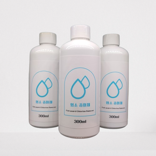 딥 리버 염소중화제 300ml 물갈이약 어항청소 수족관 환수 : 생이새우 아쿠아