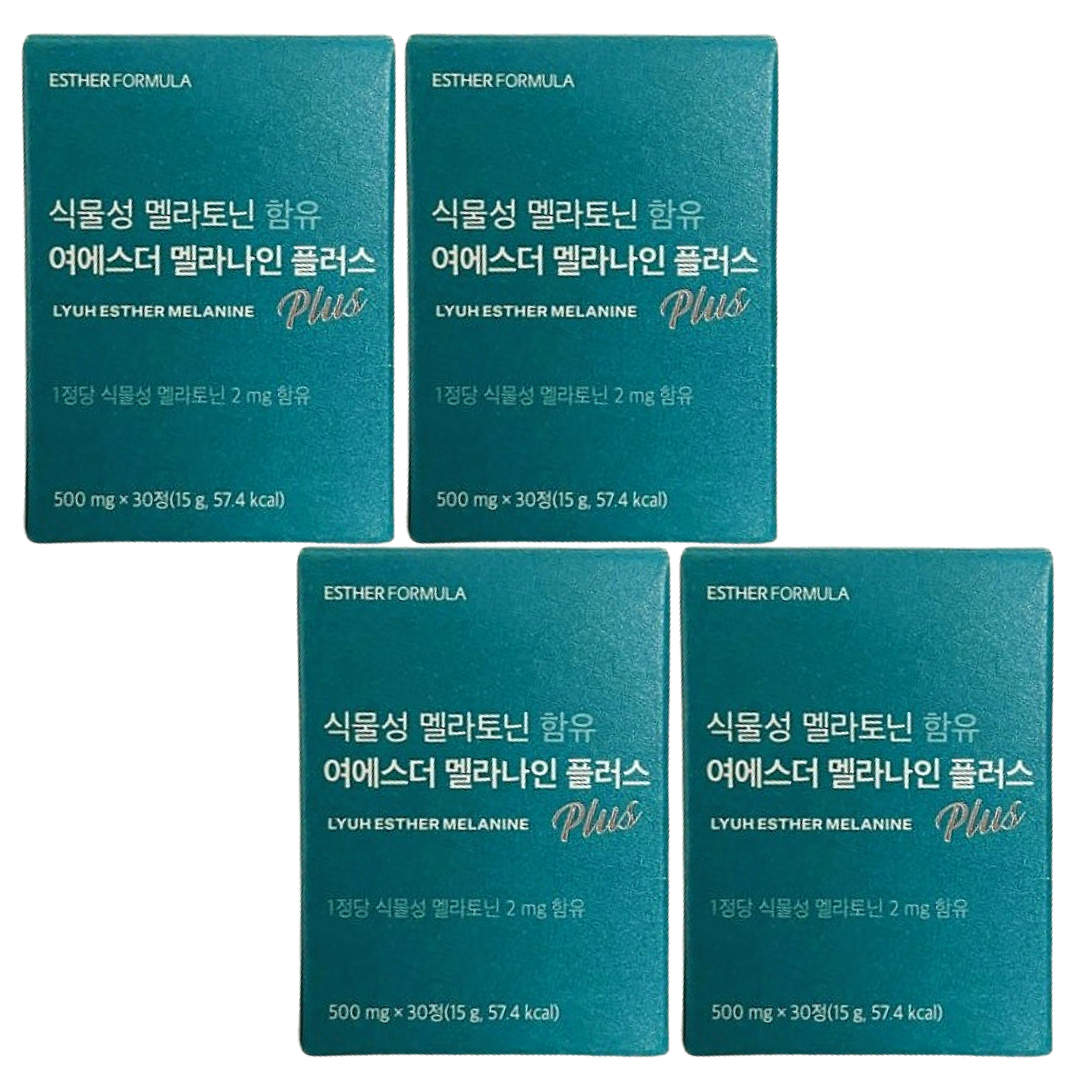 에스더포뮬러 멜라나인 여에스더 멜라토닌 식물성 30정 4개 : 뉴트리션코스메틱