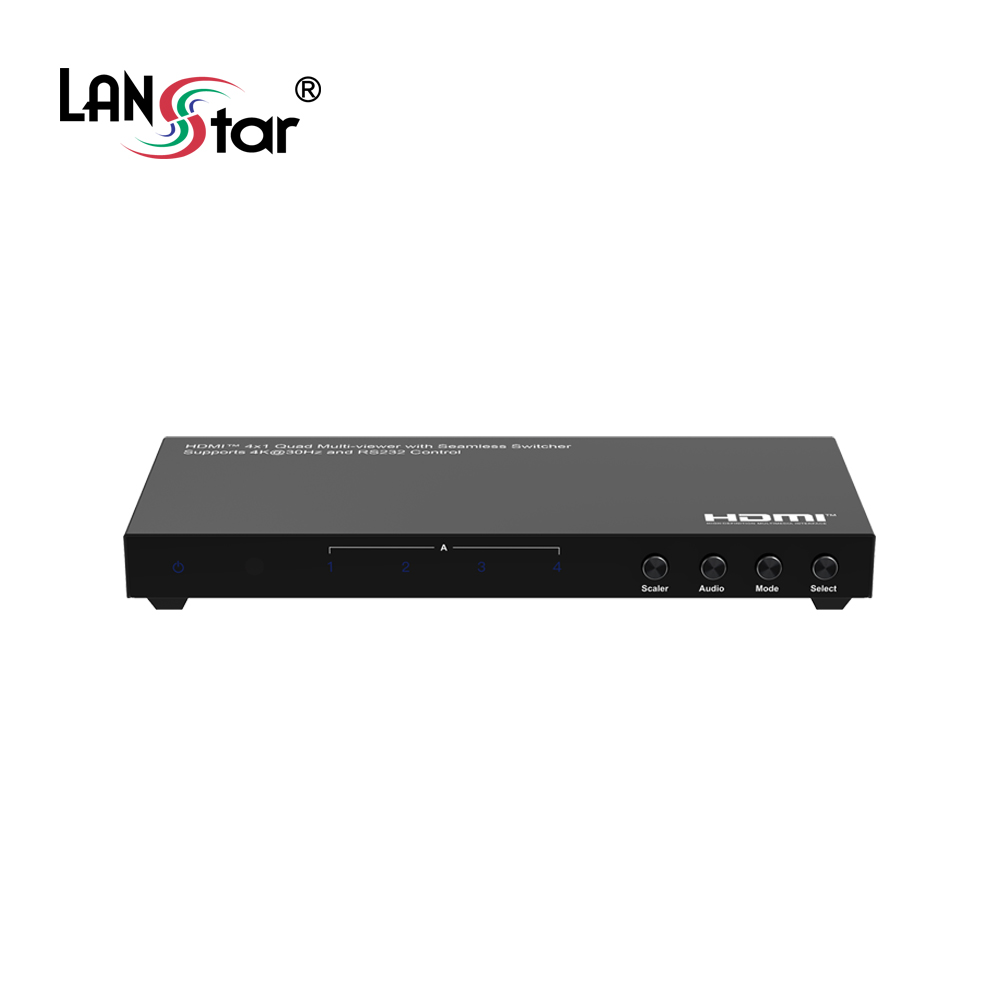 랜스타 4K지원 HDMI 4:1 화면 분할기 멀티뷰어 멀티비젼 LS-HMV401 : 유비-스마트몰
