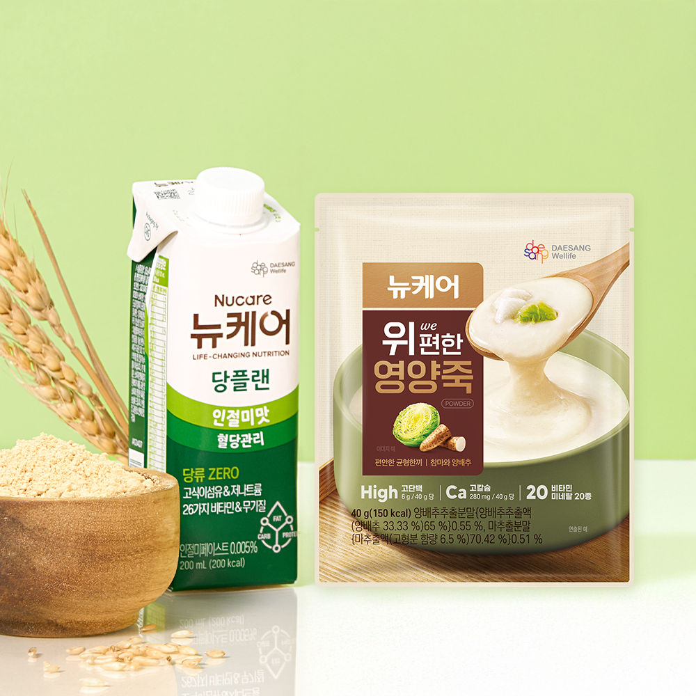대상웰라이프 뉴케어 당플랜 인절미맛 200 mL 30팩+위(we)편한 영양죽 1포 균형영양식 : 대상웰라이프 본사쇼핑몰