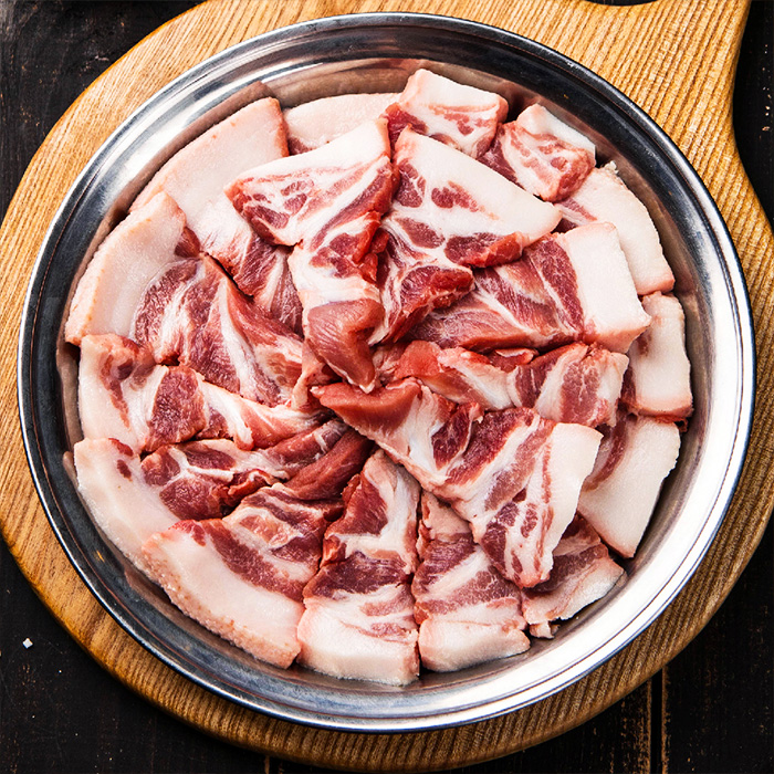 1kg [돼지 고기 국산 특수부위 뒷고기 캠핑 캠핑용 덜미살 뽈살 뽈항정 뒷고기 구이 용 찌개 수육 제육볶음 돼지 뒷다리살 왕 부위] : 탤리마켓