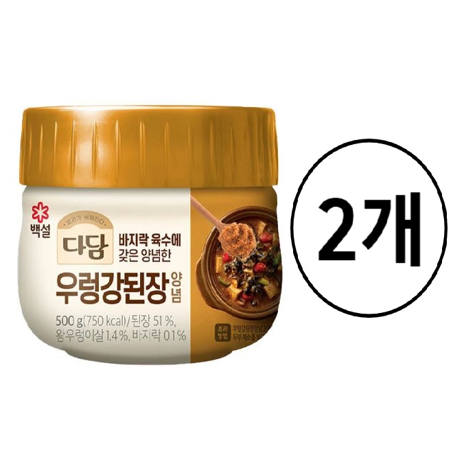 CJ 다담 우렁강된장양념 500g x2개 : ssara
