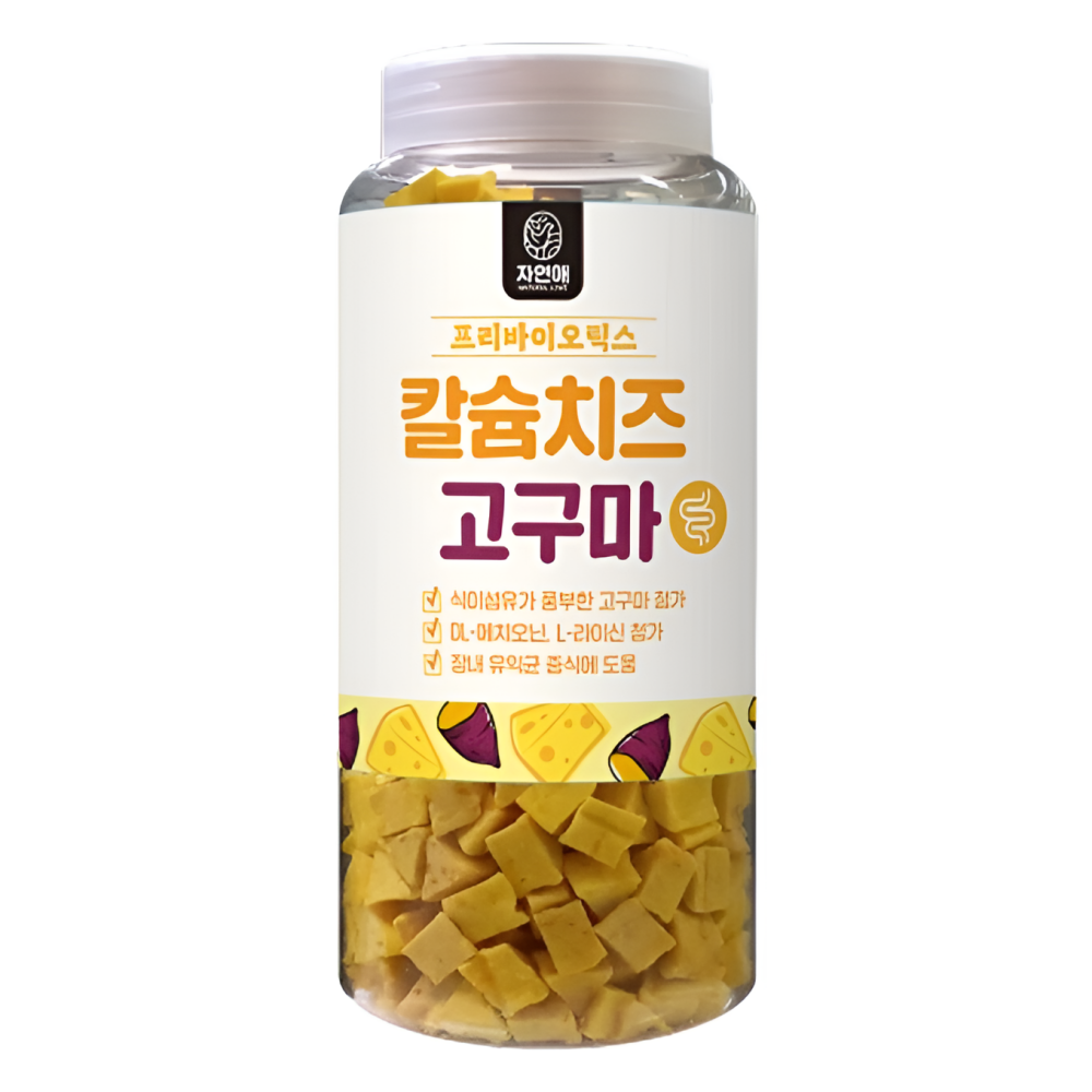 자연애 보틀 칼슘치즈+고구마, 450g, 1개 : 개고몰.