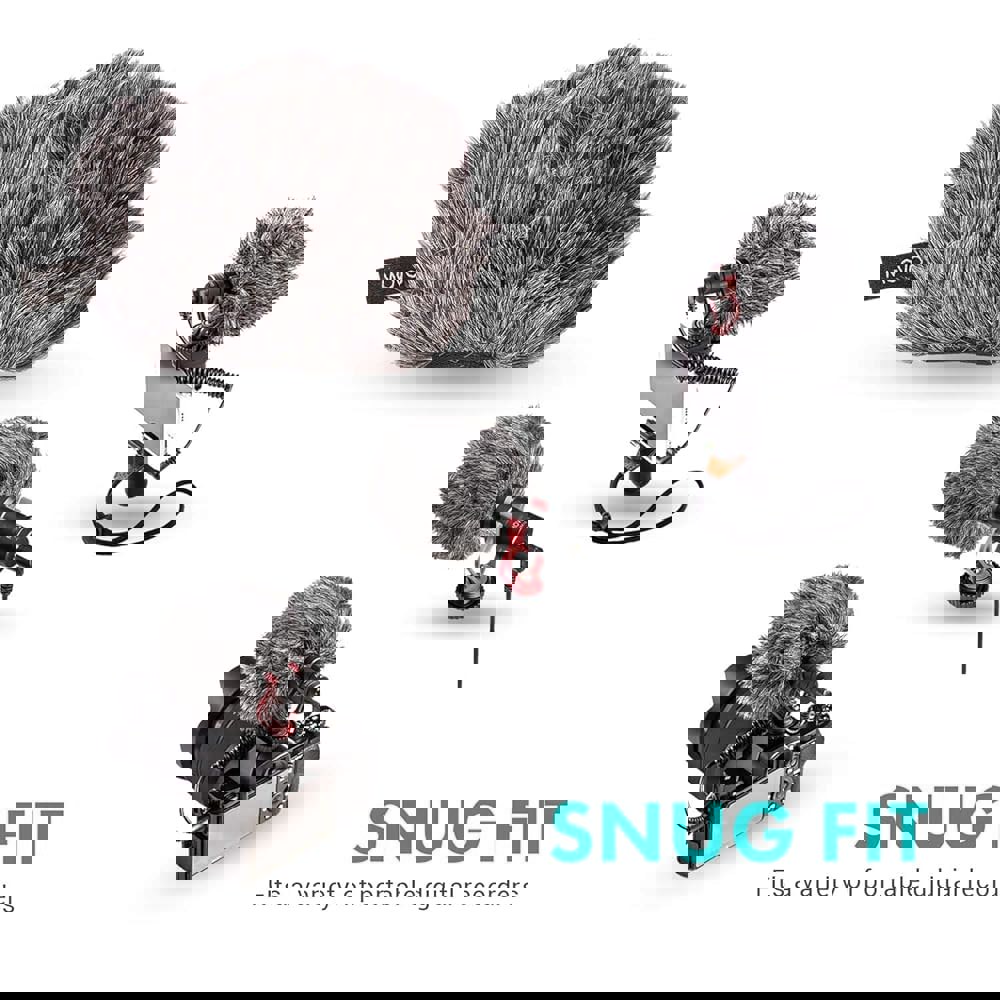 5인치(W D) 휴대용 디지털 레코더용 Movo WS-G9 퍼리 아웃도어 마이크 윈드스크린 머프 - Zoom H4n, H4n PRO, H5, H6, Tascam : 스마트샵... 