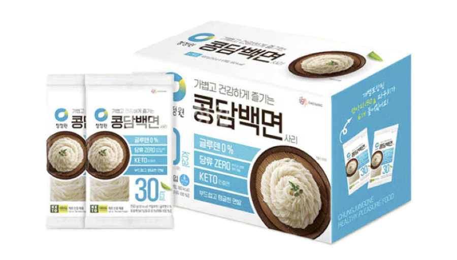 청정원 콩담백면 150g x 6봉 다이어트 국수 코스트코 아이스포장 : 해피 포포