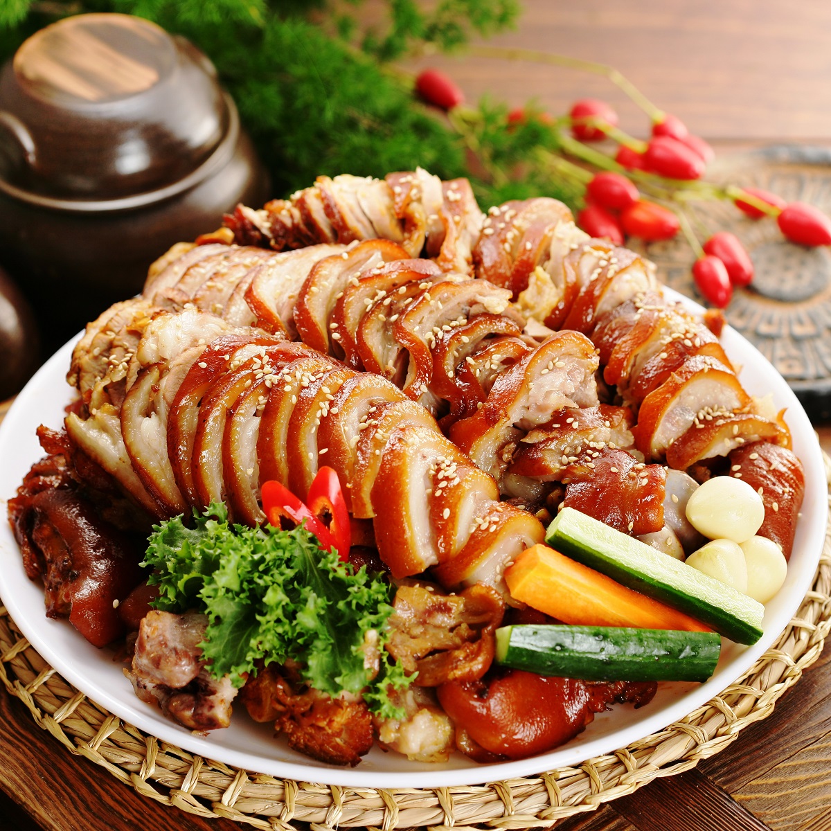 달보드레 양념족발 2종 앞다리 전족 1.1~1.3kg 이상 통족발 국내산/수입산 : 올댓 미트