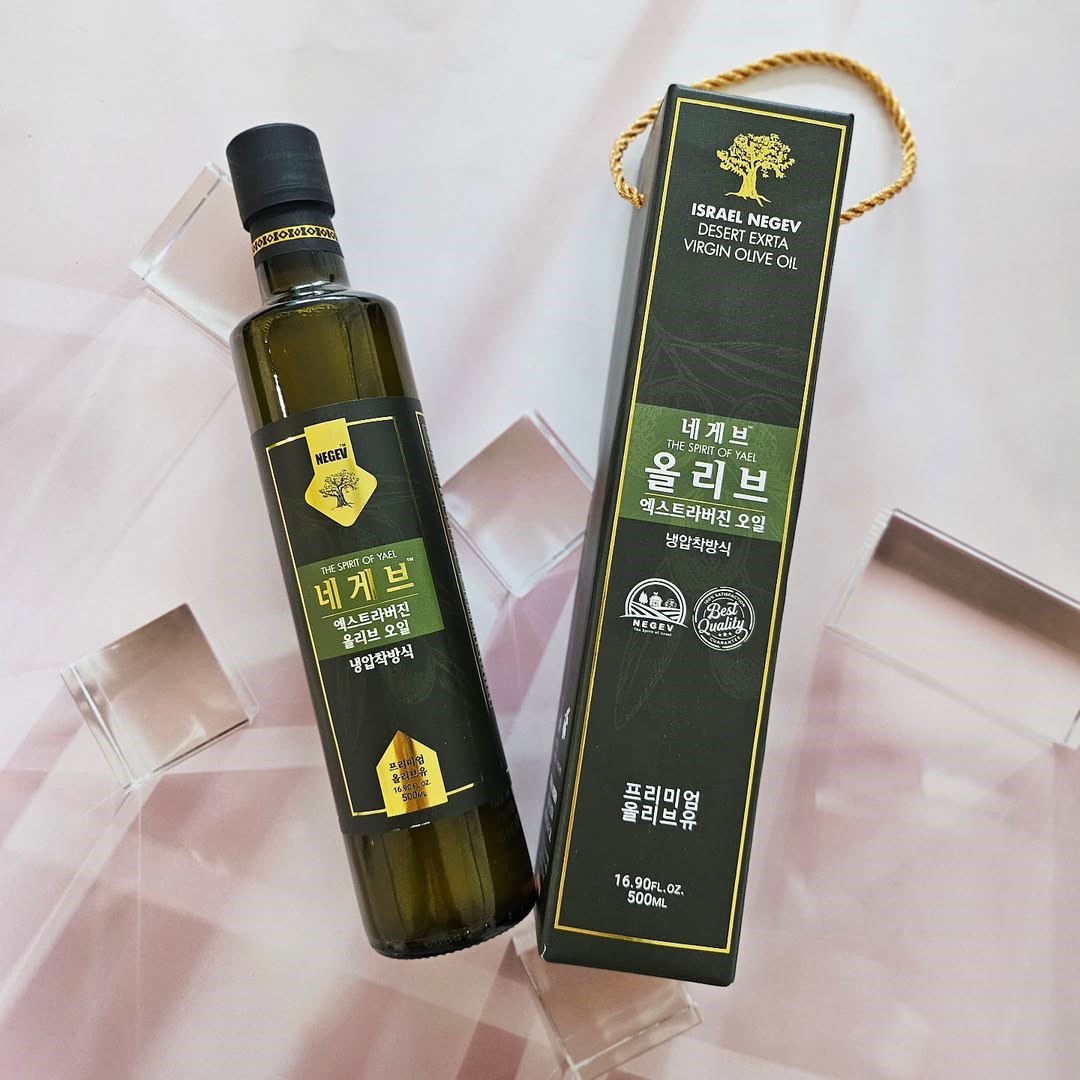 햇올리브열매 네게브 엑스트라버진 올리브오일 올레오칸탈 낮은산도 깔끔한맛 500ml, 1개 : 야엘바이오